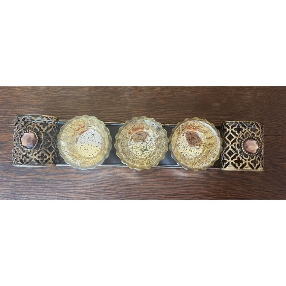 Sophia Elan Home‎ 4 Pc Votive Tealight Candle Decorative Centerpiece Boho 12" - Picture 2 of 5